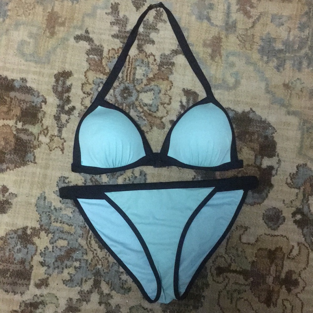 Asos New Look Bikini Blue with black trim